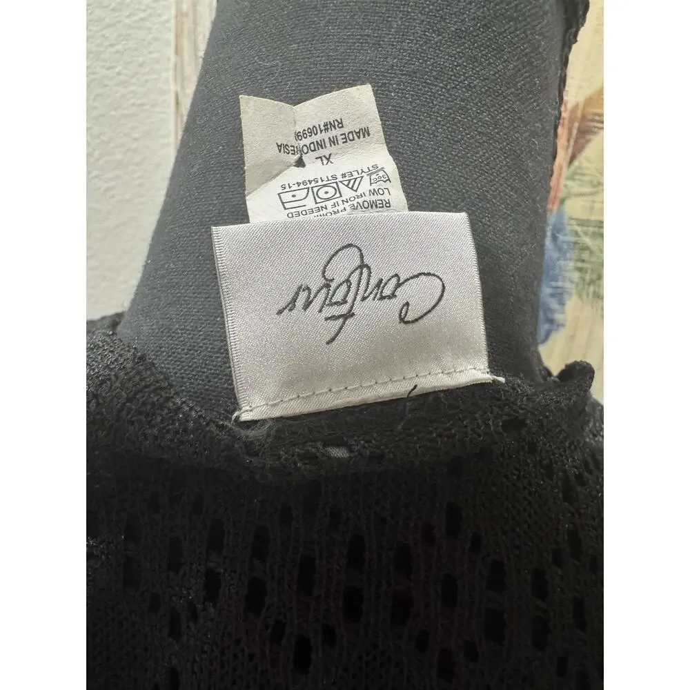 Midnight Spirit Black Cat One Piece Swim Suit With Coverup Women’s Sz XL